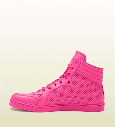 gucci pink|pink gucci shoes high top.